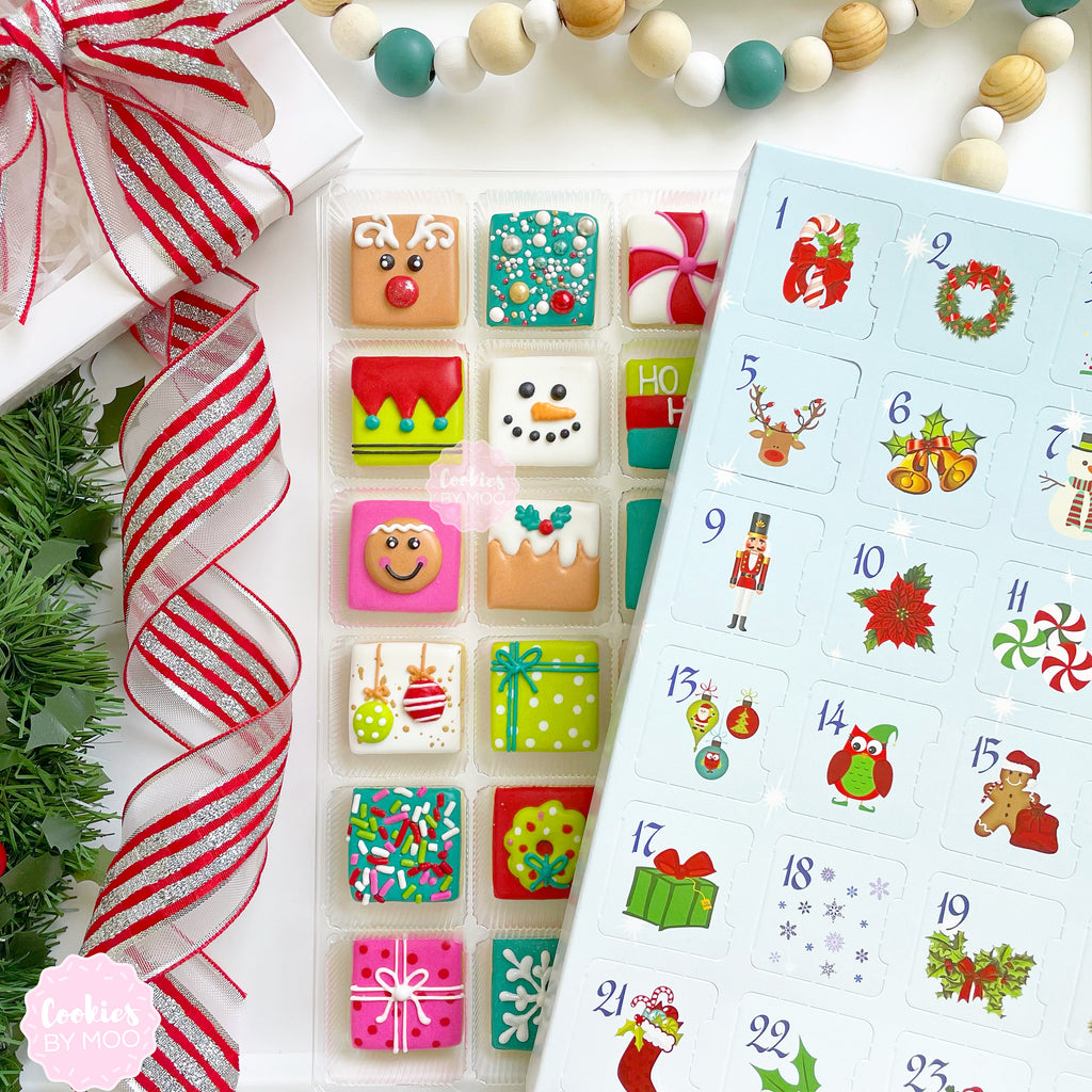 Christmas Cookie Advent Calendar – Cookies By Moo